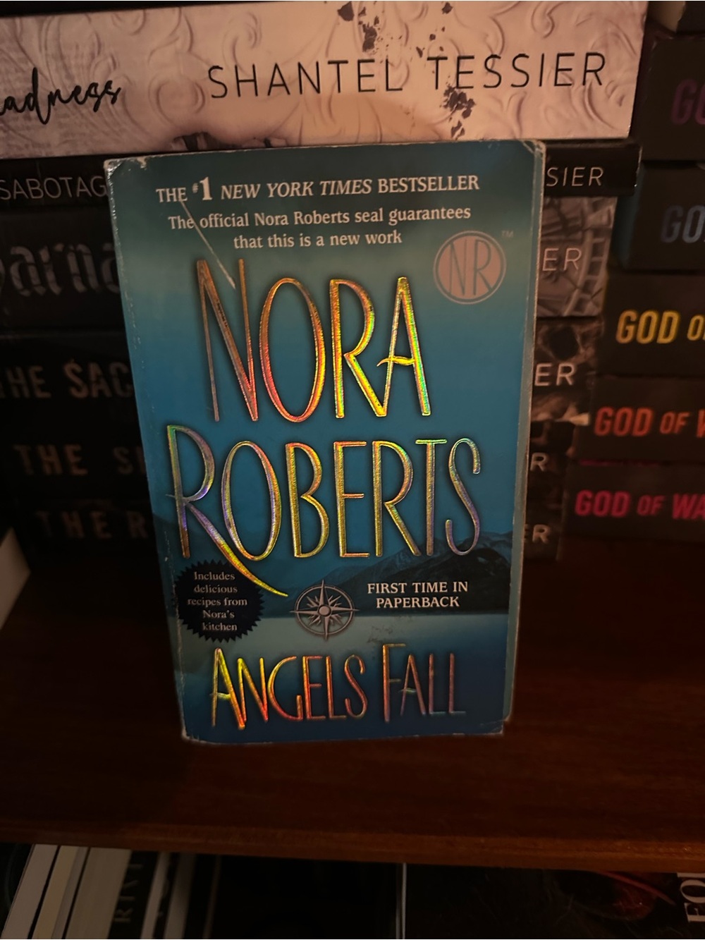Nora Roberts "Angels Fall" Paperback Book - Blue Cover